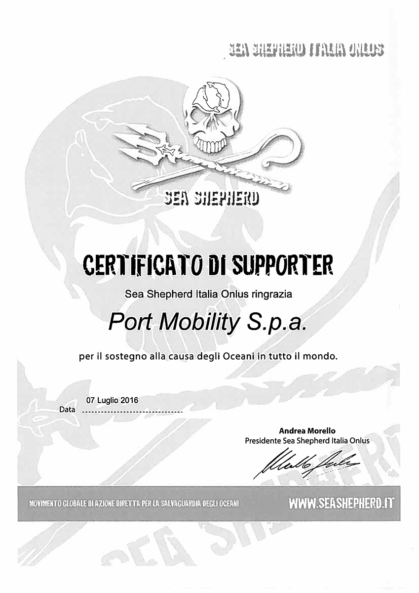 I ringraziamenti di Sea Shepherd a Port Mobility