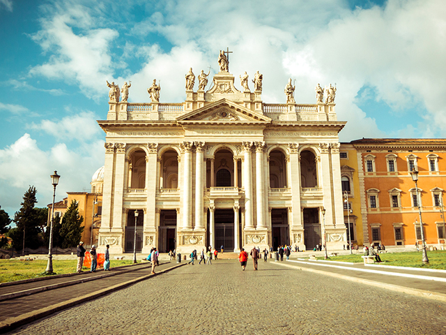 The Basilica of Saint John in the Lateran is the starting point of the Papal Way