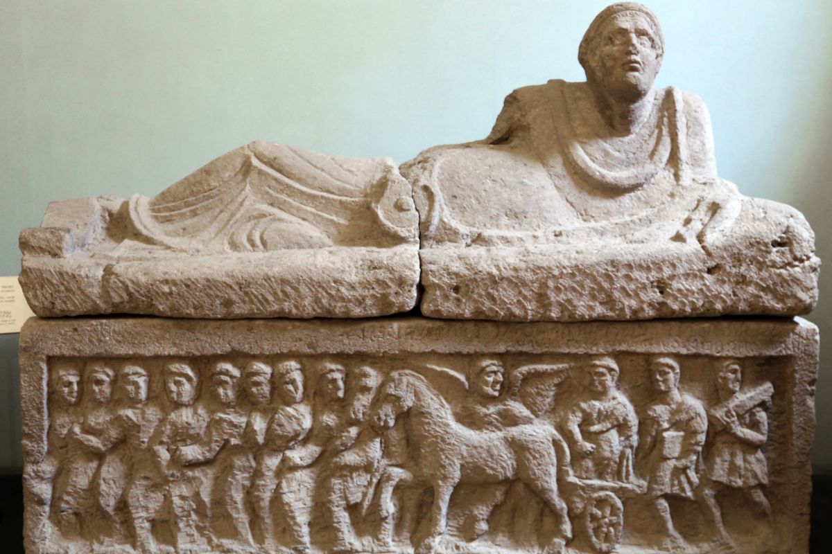 Etruscan Museum of Tarquinia - Sarcophagus of Laris