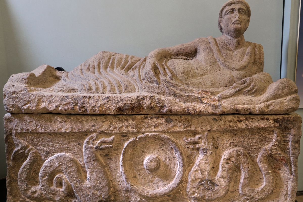 Etruscan Museum of Tarquinia -  Male sarcophagus