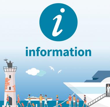 Los puntos de información del puerto