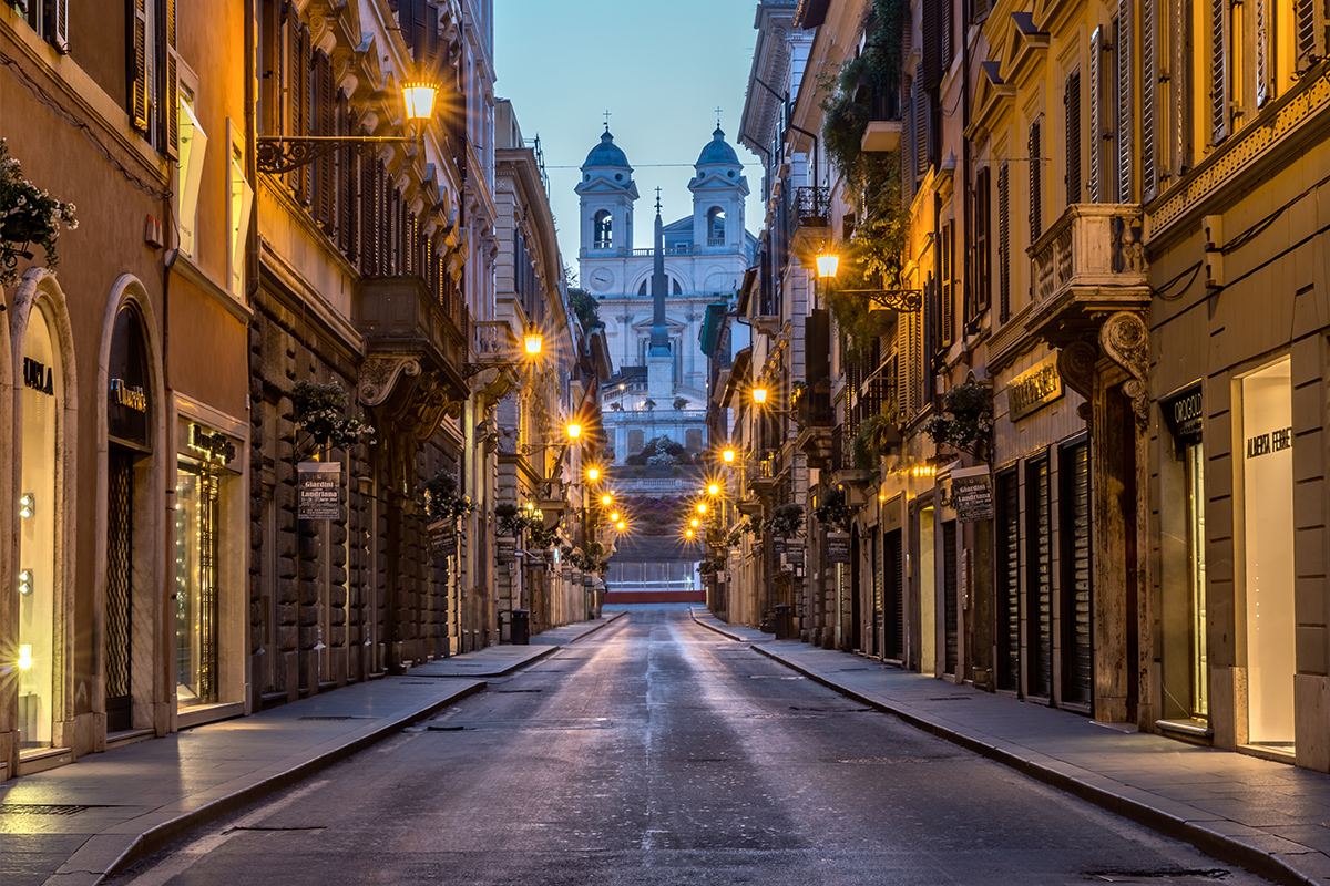 Via dei Condotti and Piazza di Spagna