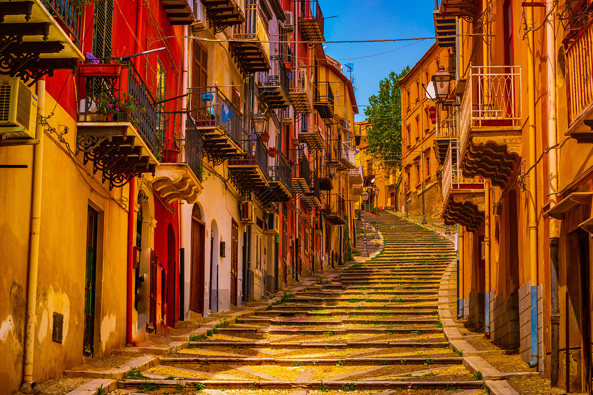 La scalinata di Via Roma (Termini Imerese)