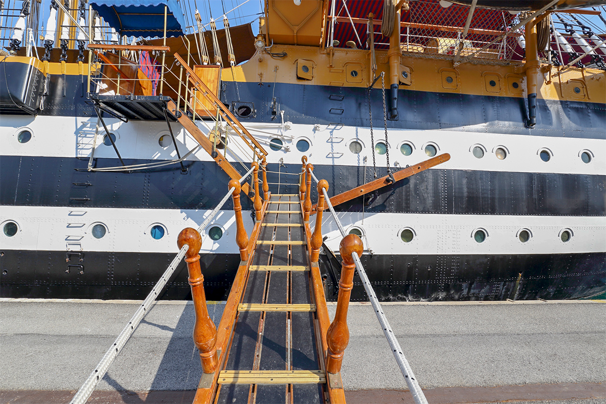 The Amerigo Vespucci at the Port of Civitavecchia 2019: visit the Signora dei Mari