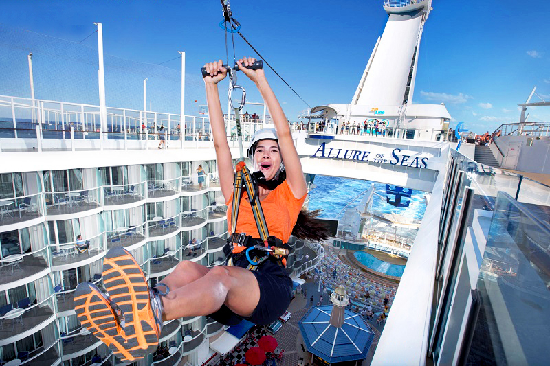 Allure of the Seas: la mítica Zip line